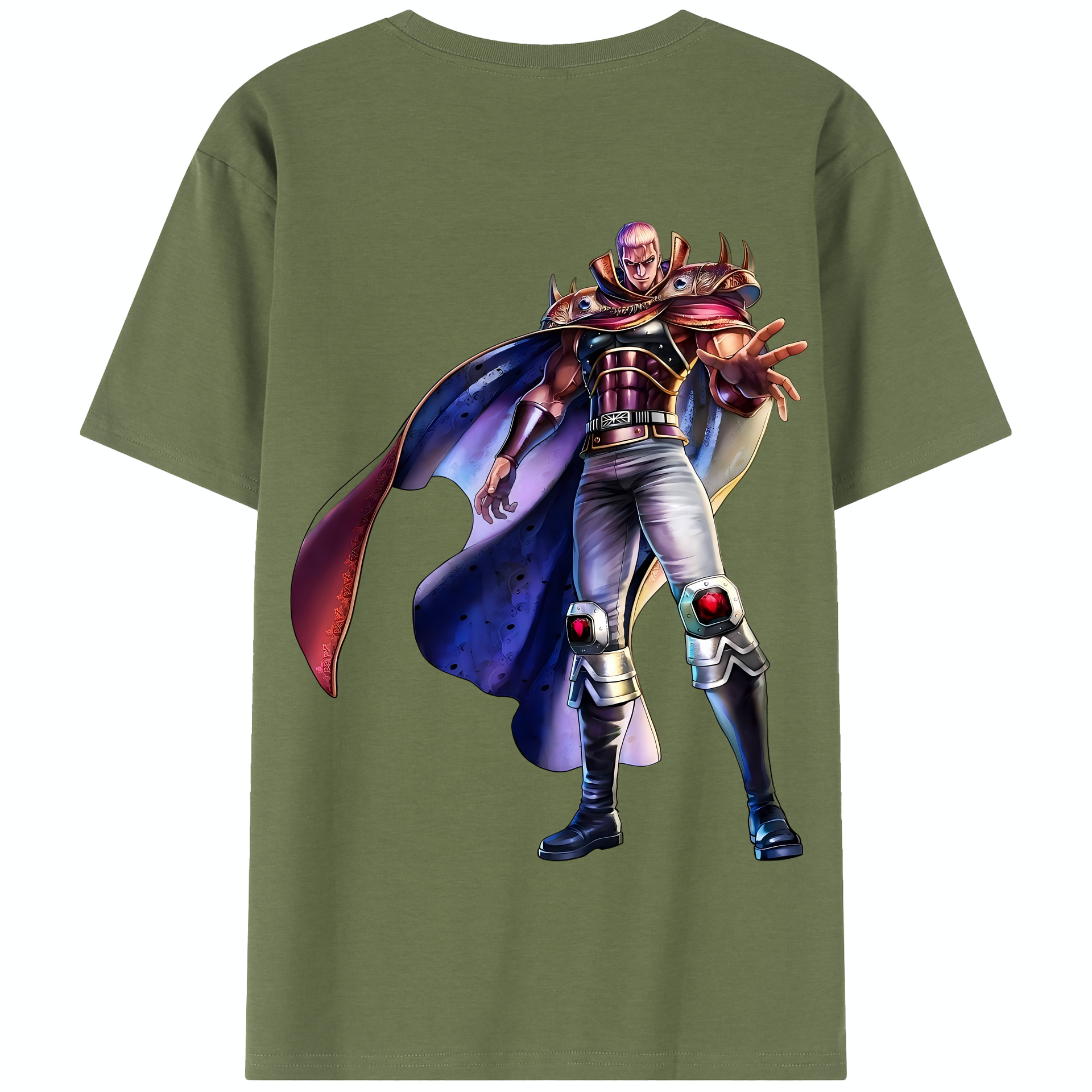 （画像用） 北斗の拳 Fist of the North Star 綿100％半袖Tシャツ（背面プリント）